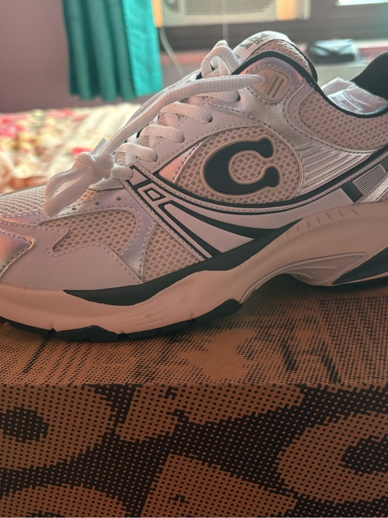Coach Other - Coach White and Dark Green Men's Athletic Sneakers
